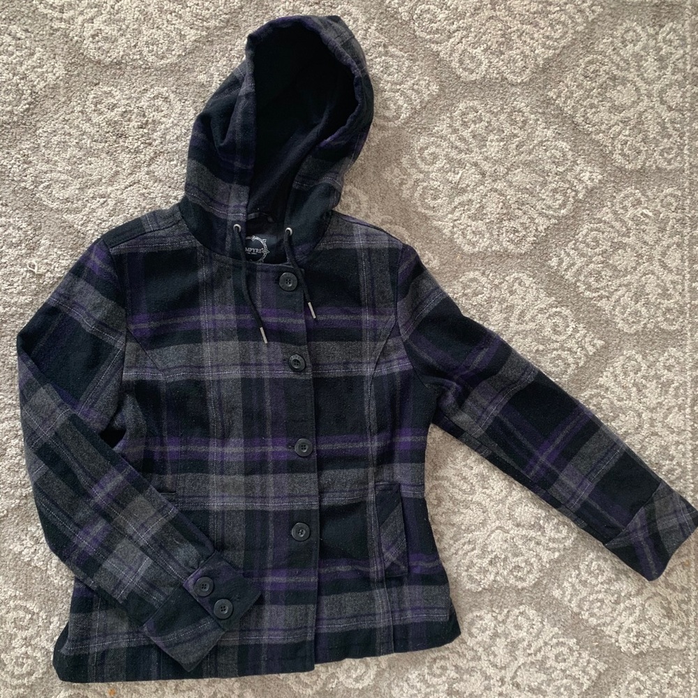Empyre Plaid Pea coat